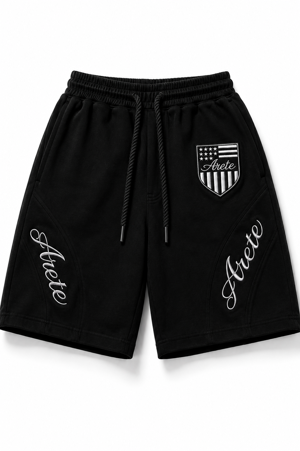 ARETE Signature Shorts — Black