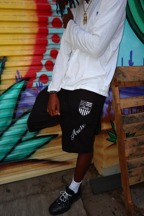 ARETE Signature Shorts — Black