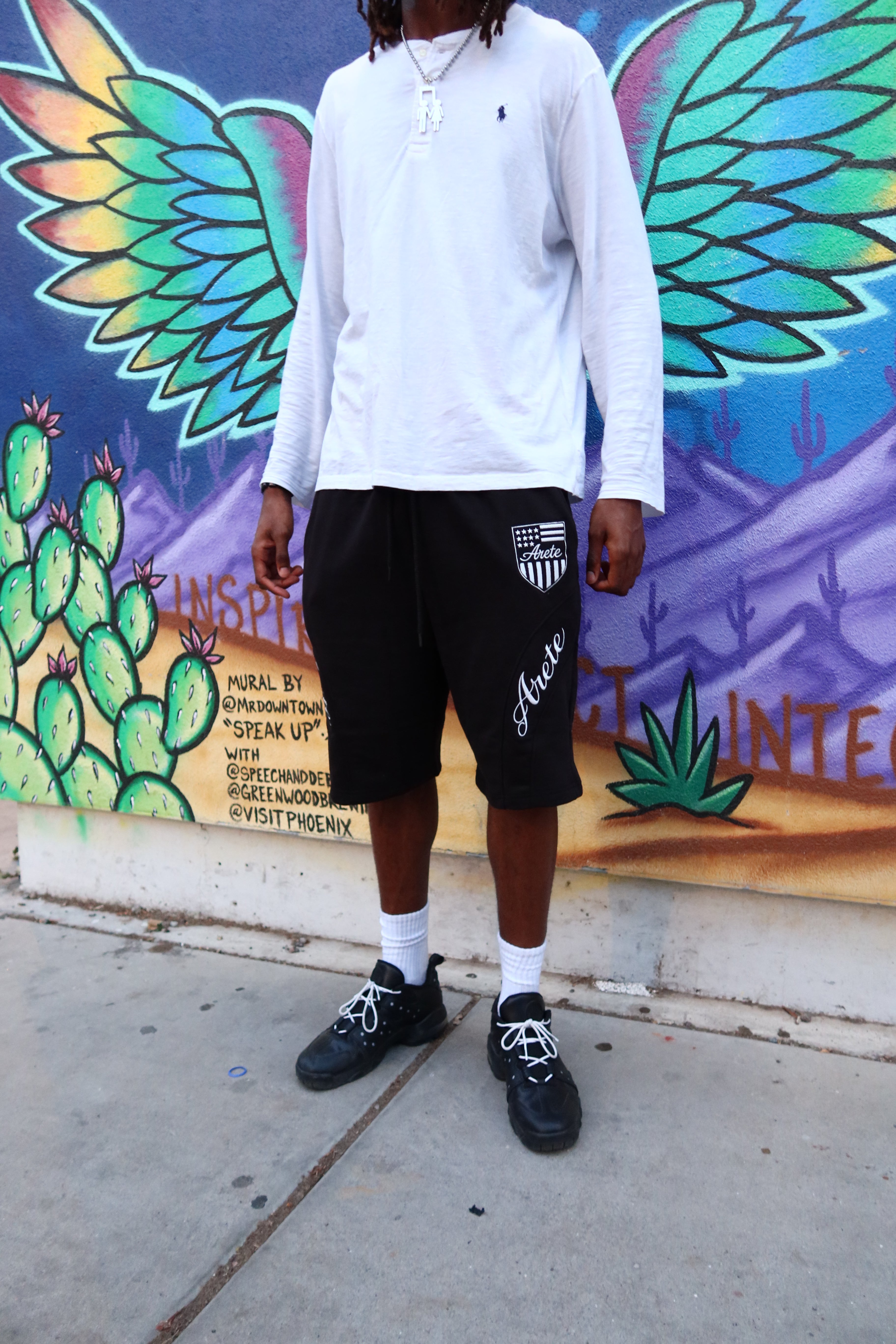 ARETE Signature Shorts — Black