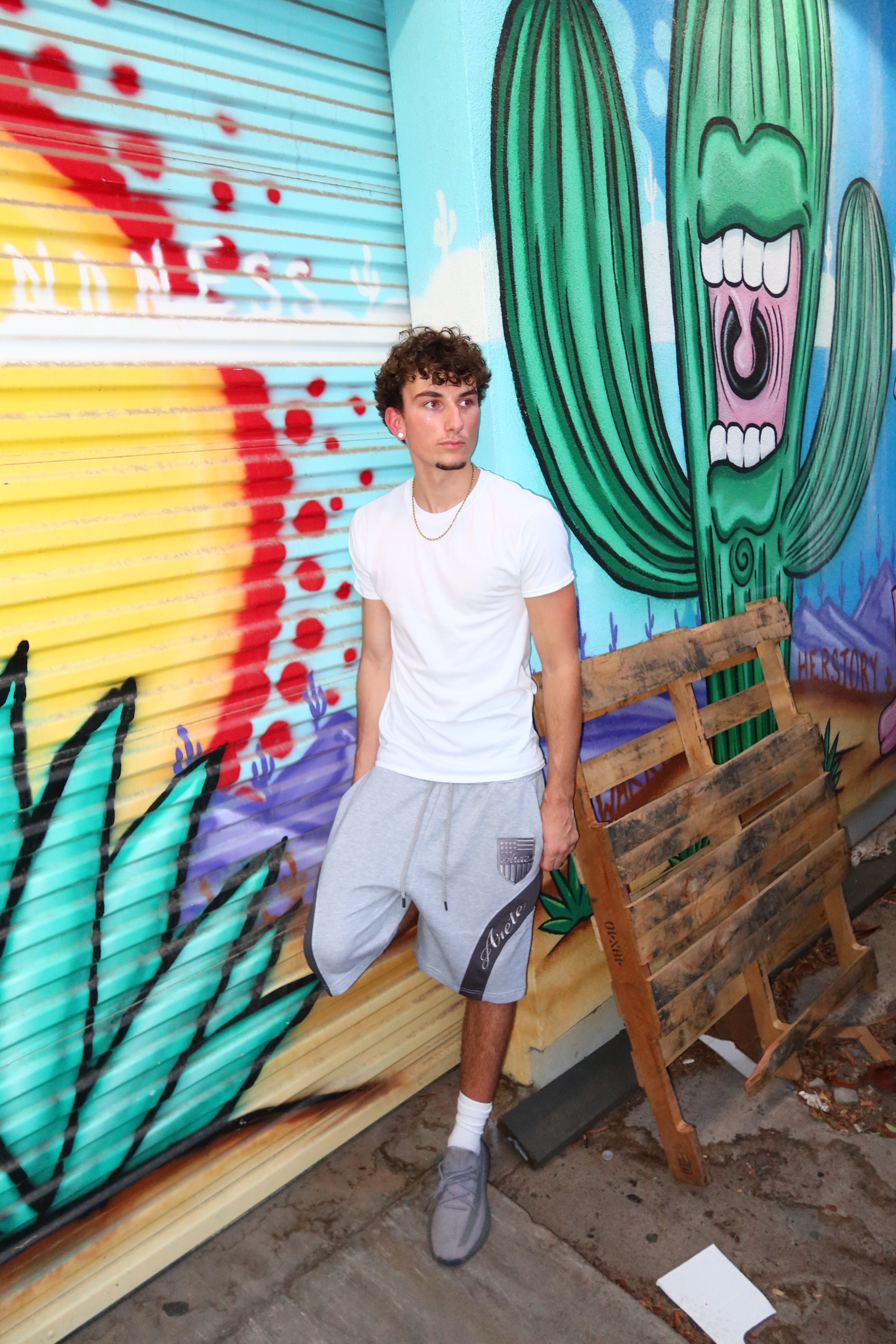 ARETE Signature Shorts — Ash Grey