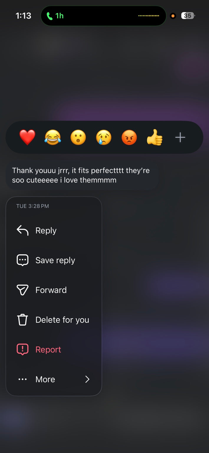 ARETE customer message