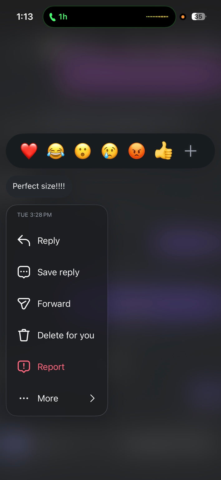 ARETE customer message